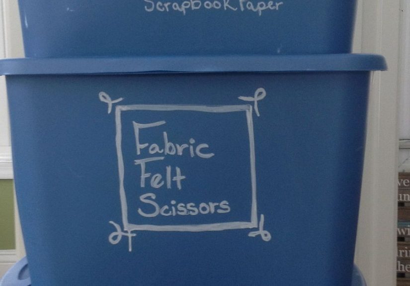 Label Your Storage Tubs With Chalk Markers