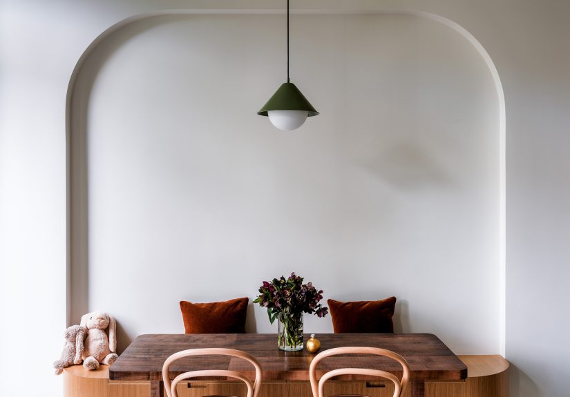 A Brooklyn Brownstone Kitchen in Black and White By Shapeless Studio Architecture
