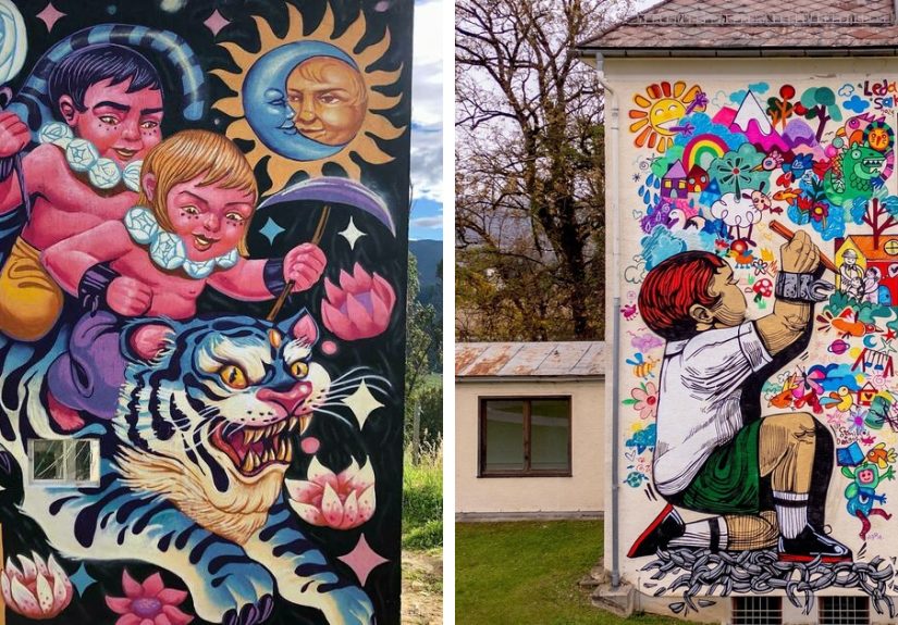 Colombian Artist "SakoAsko" Creates 24 Striking Murals Blending Fantasy And Reality