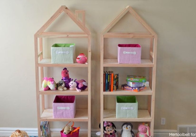 DIY House Frame Bookshelf Plans