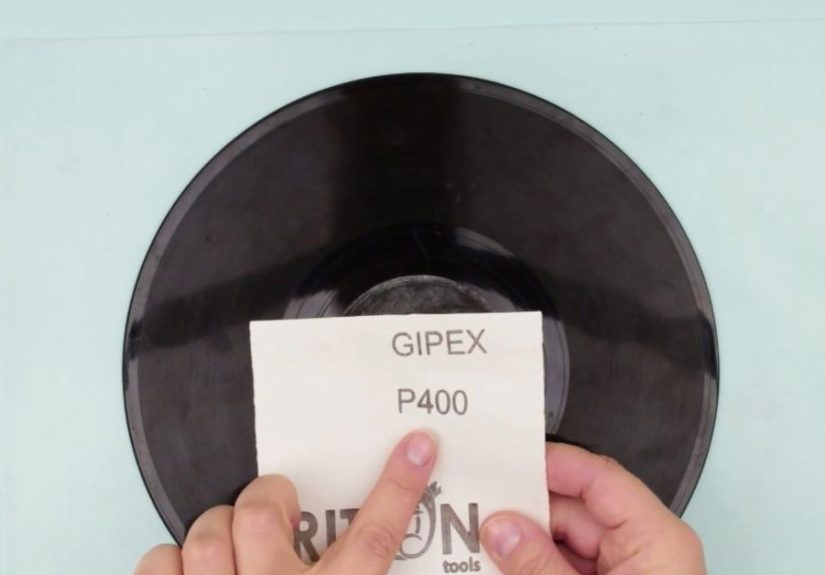 DIY Vinyl Record Wall Clock in Decoupage Technique