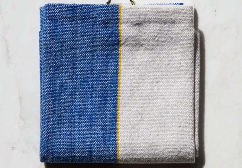 Half Blue Plain Weave