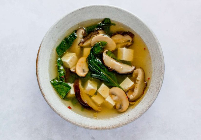 Healthy Spinach and Tofu Soup Recipe