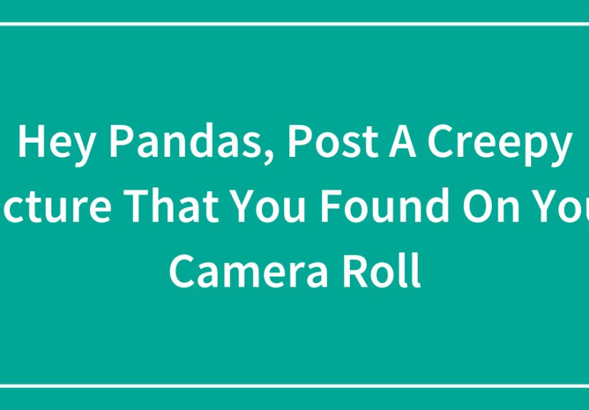 Hey Pandas, Post A Creepy Picture That You Found On Your Camera Roll (Closed)