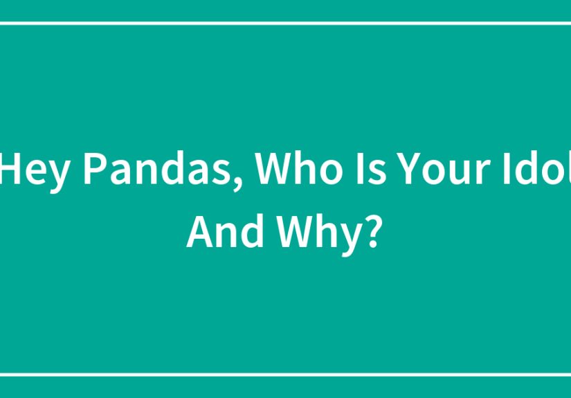 Hey Pandas, Who Is Your Idol And Why? (Closed)