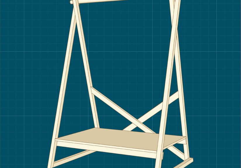 How to Build a Wooden Clothing Rack