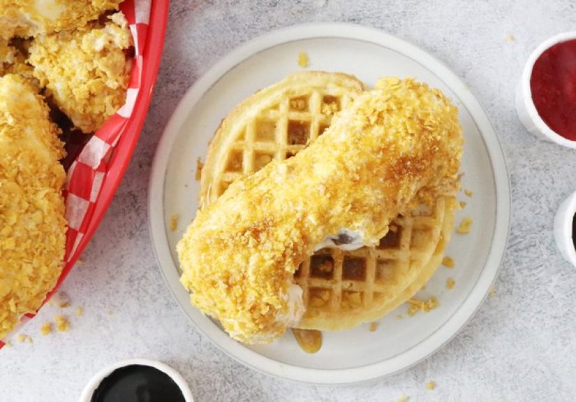 How to Make Fried Chicken Ice Cream & Waffles