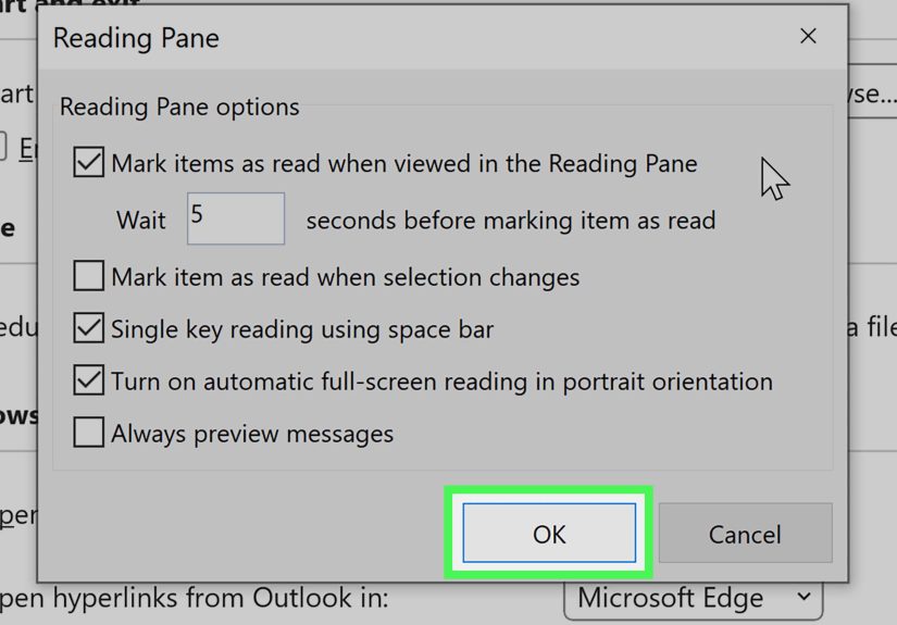 How to Mark Messages as Read When Clicked on Outlook