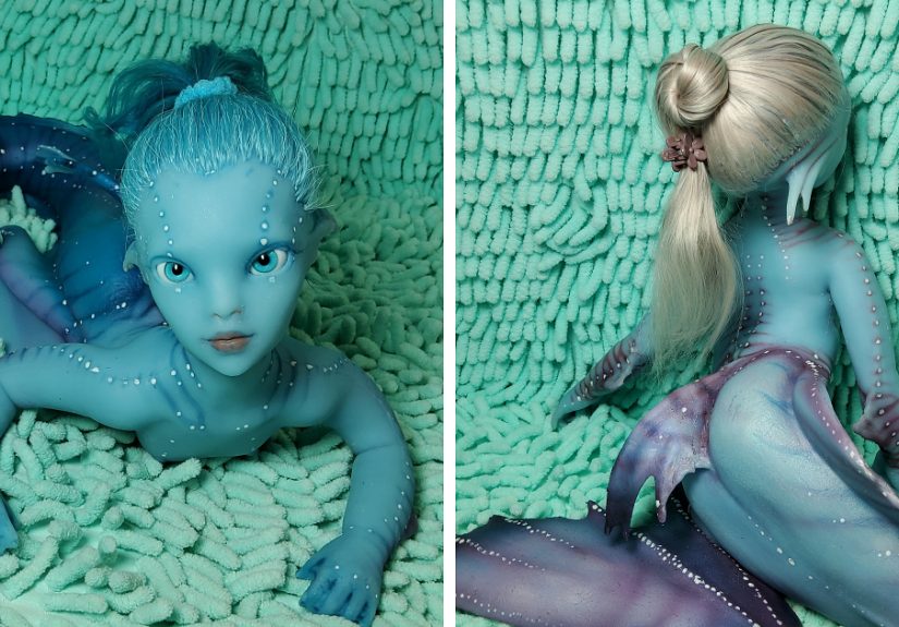 I Came Up With And Made Mermaid Dolls Whose Hair Is Made Of Natural Mohair
