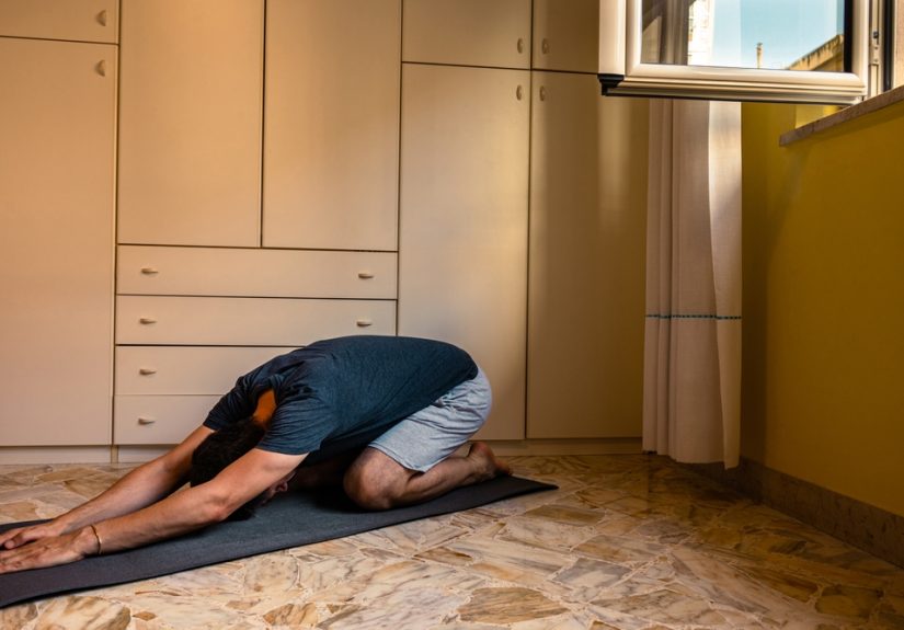 Let's meet in child's pose and welcome the day