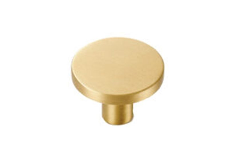 Lovell Circular Cabinet Knob in Brass