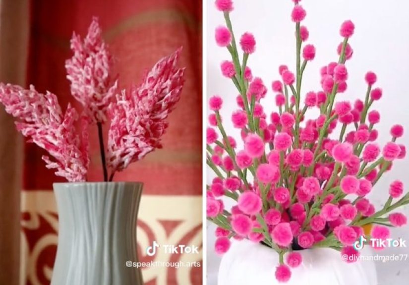 Metal, Wire and Wood Flowers From TikTok