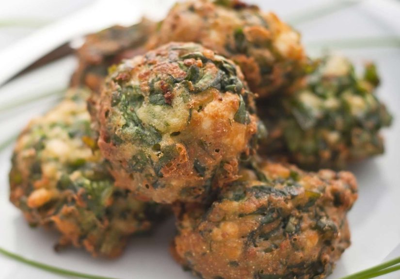 Simple Fried Spinach Balls Recipe
