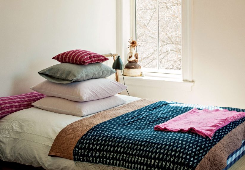 Woven Ikat Throw, Indigo