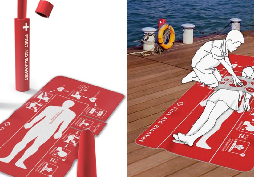 Clever First Aid Blanket That Helps To Save Lives