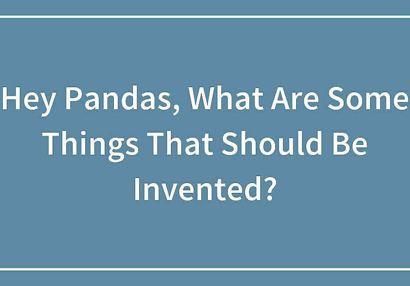 Hey Pandas, What Are Some Things That Should Be Invented?