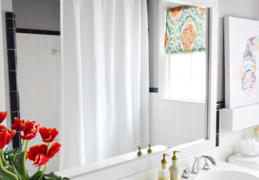 How To Build A Wood Frame Around A Bathroom Mirror