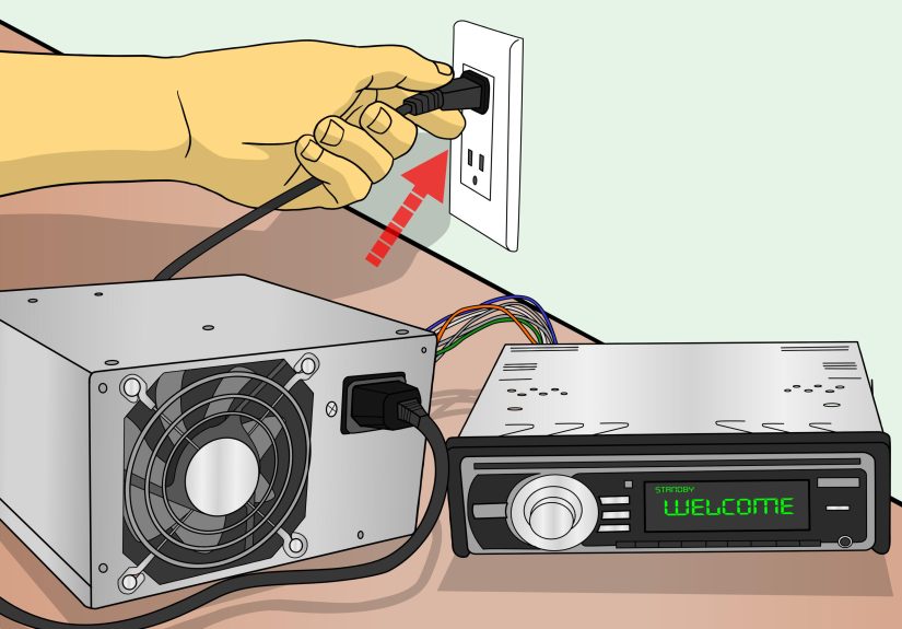 How to Connect a Car Stereo for House Use with a PSU: 11 Steps