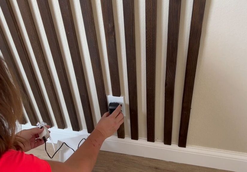 How To Create a Stunning Wood Slat Wall With Led Lights