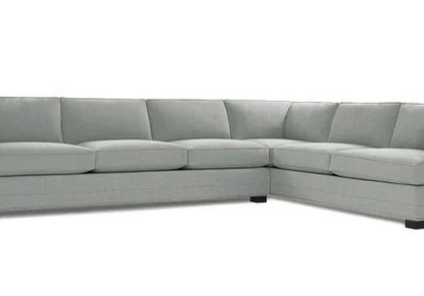 Keaton Shelter Left Arm Sectional Classic Depth With Nailhead