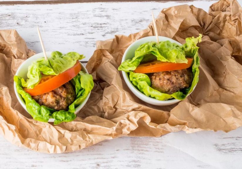 Recipe: Lettuce-Wrapped, Stuffed Bison Burgers