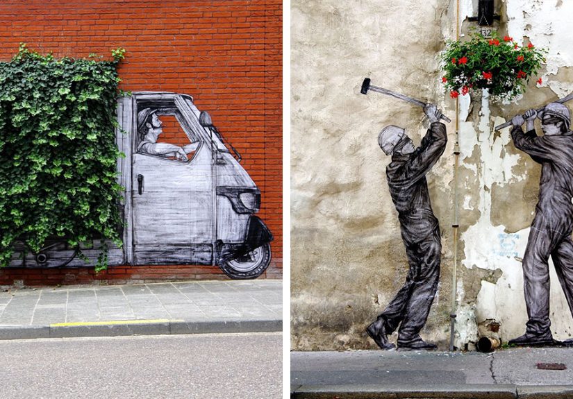 110 Street Art Pieces That This Artist Incorporated Into The Streets Of Paris