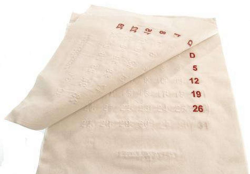 Accessories: Cotton Calendar by Maison Martin Margiela