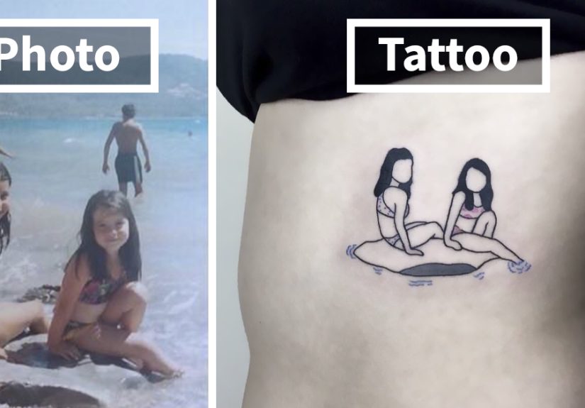 Artist Turns Your Most Nostalgic Childhood Pics Into Stylish Tattoos So You Always Have Them On Your Skin