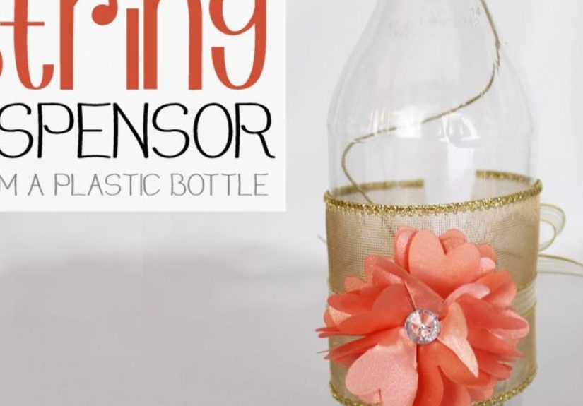 Beautiful String Dispenser from A Soda Bottle