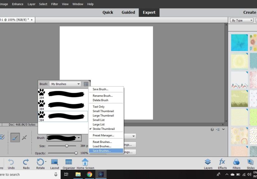 Creating and Using Custom Brushes in Photoshop Elements