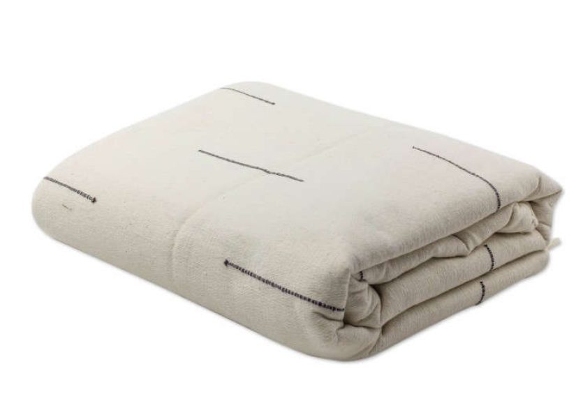 Hand-woven Cotton Zapotec Bedspread