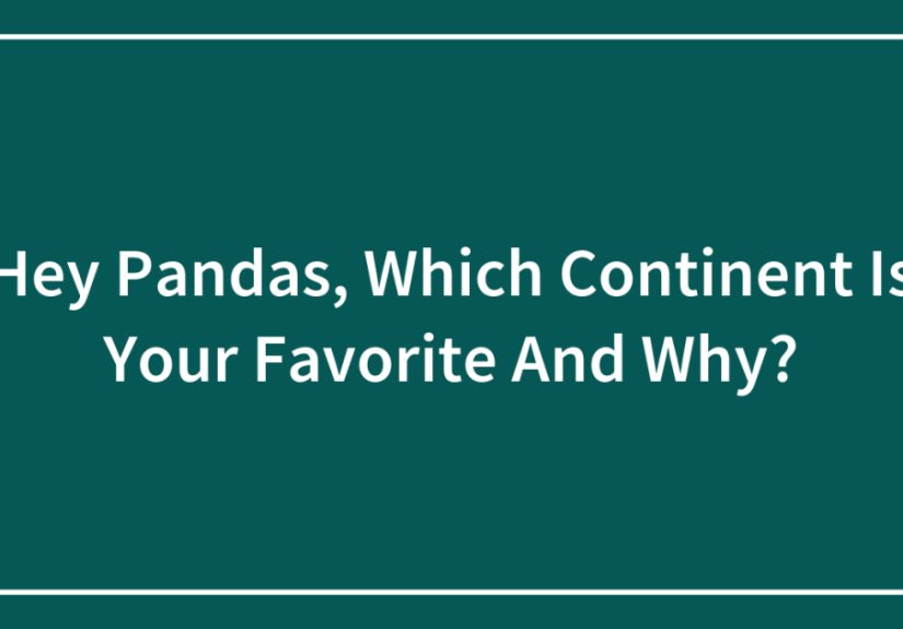 Hey Pandas, Which Continent Is Your Favorite And Why?