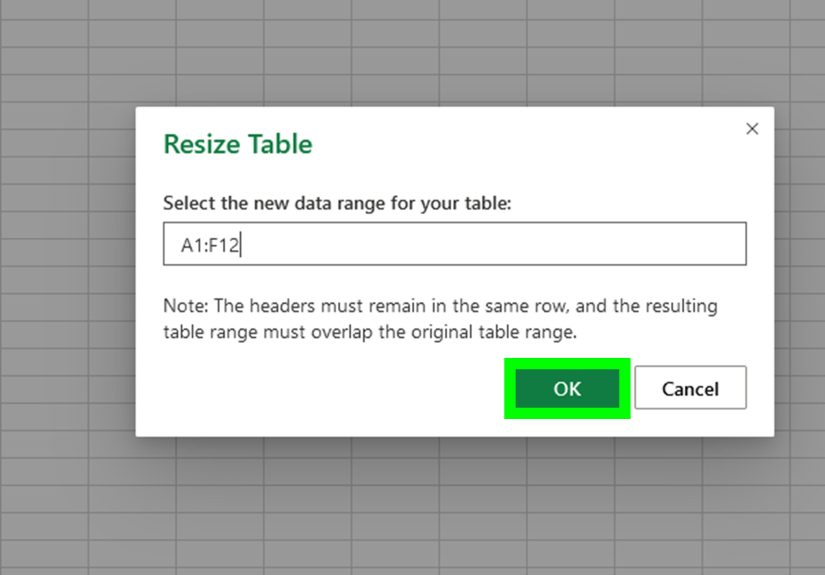 How to Add a Row to a Table in Excel on Windows, Mac, & Web