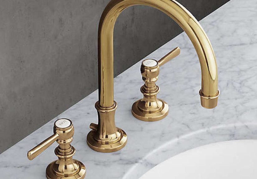 Lugarno Lever-handle Gooseneck Faucet Set