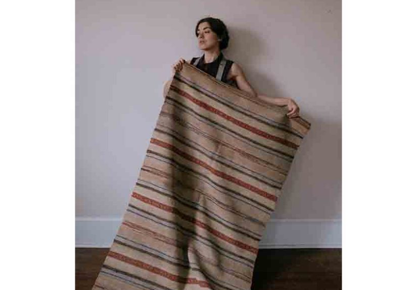 Pair Of Late 1800s Rag Rug Runners