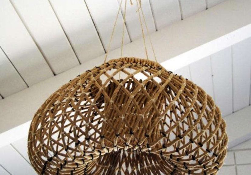 Rustic Handwoven Lamps from a Brit in LA