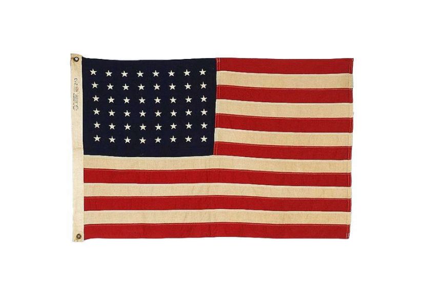 48-Star Bull Dog American Flag