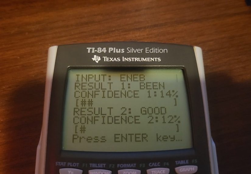 A Neural Net For A Graphing Calculator?