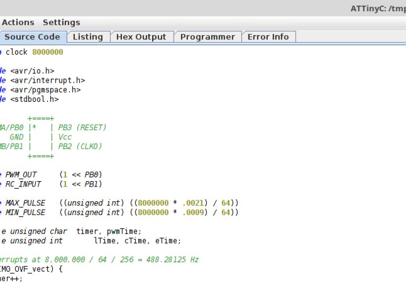 A Tiny IDE For Your ATtiny
