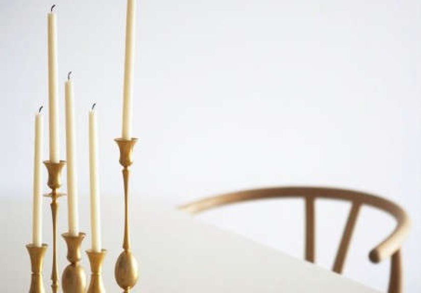 Bronze, Silver and Gold Candlesticks