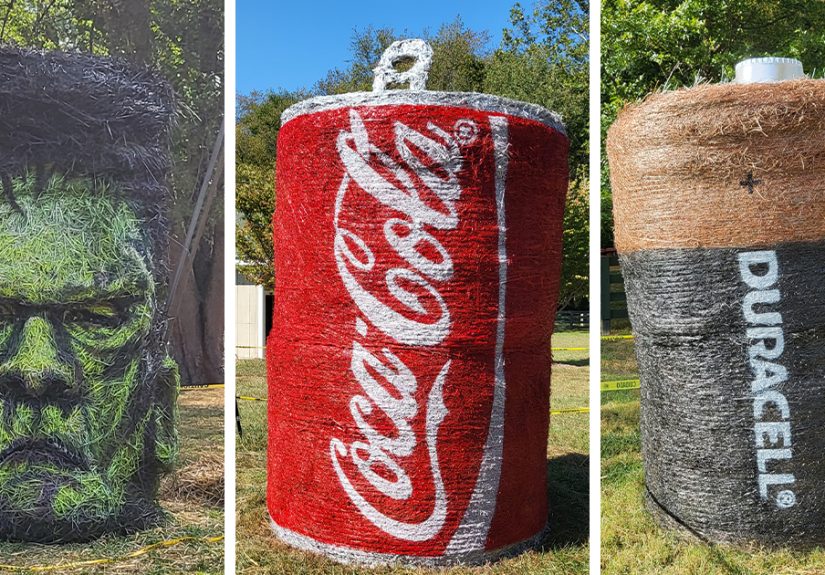 Every Year, I Create Giant Hay Bale Art For A Local Non-Profit’s Annual Halloween Event (8 New Pics)