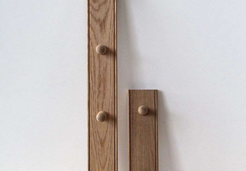 Father Rabbit Oak Peg Rails – 4 Hooks