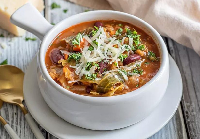 Hearty Minestrone Soup With Farro