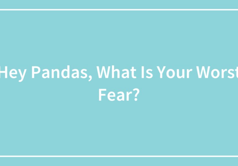 Hey Pandas, What Is Your Worst Fear?