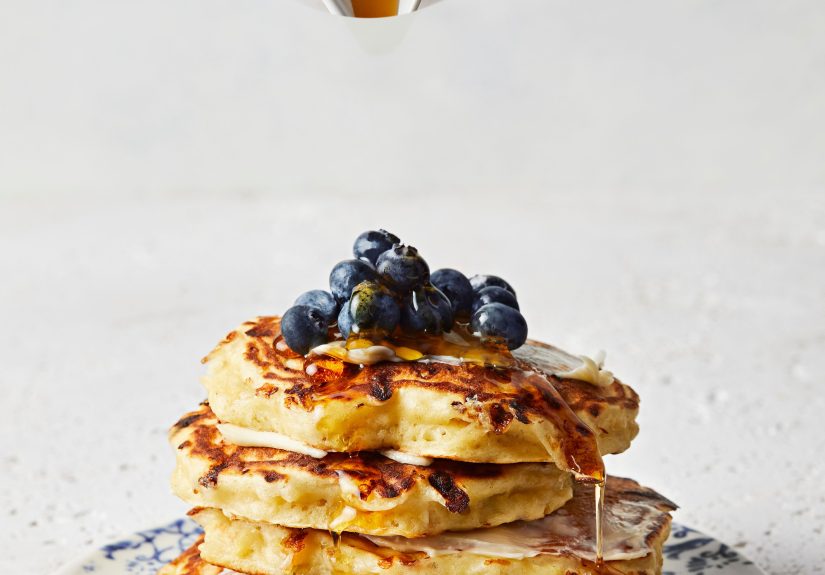 Honey-Lemon Cottage Cheese Pancakes Recipe