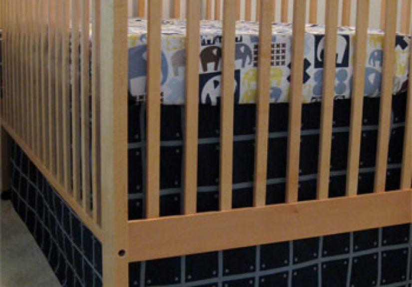 How To Make A No-Sew Crib Skirt