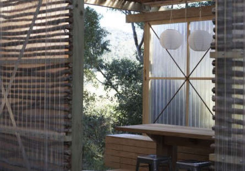 Rustic Outdoor Dining Pavilion