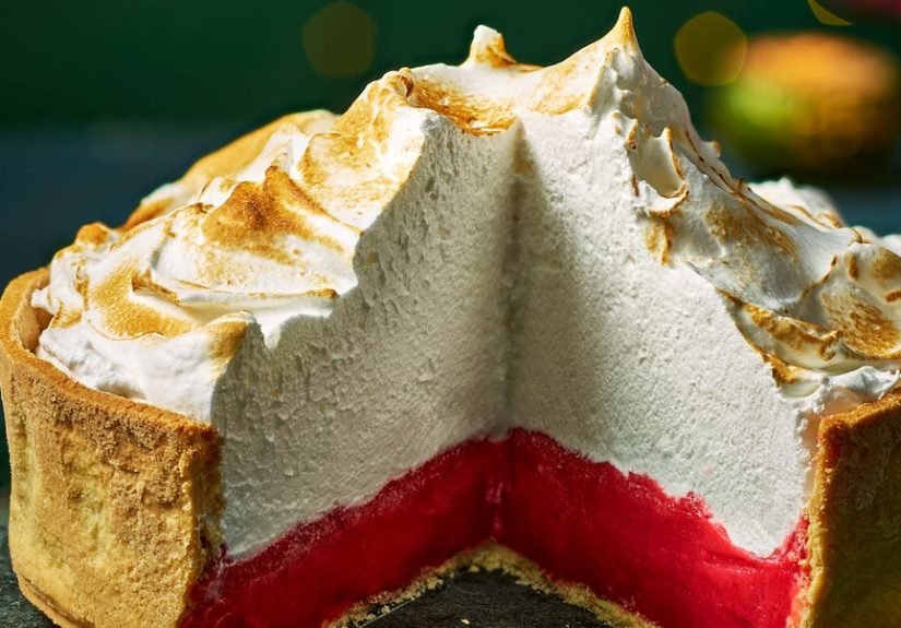 Showstopper Cranberry Curd and Fluffy Meringue Pie Recipe