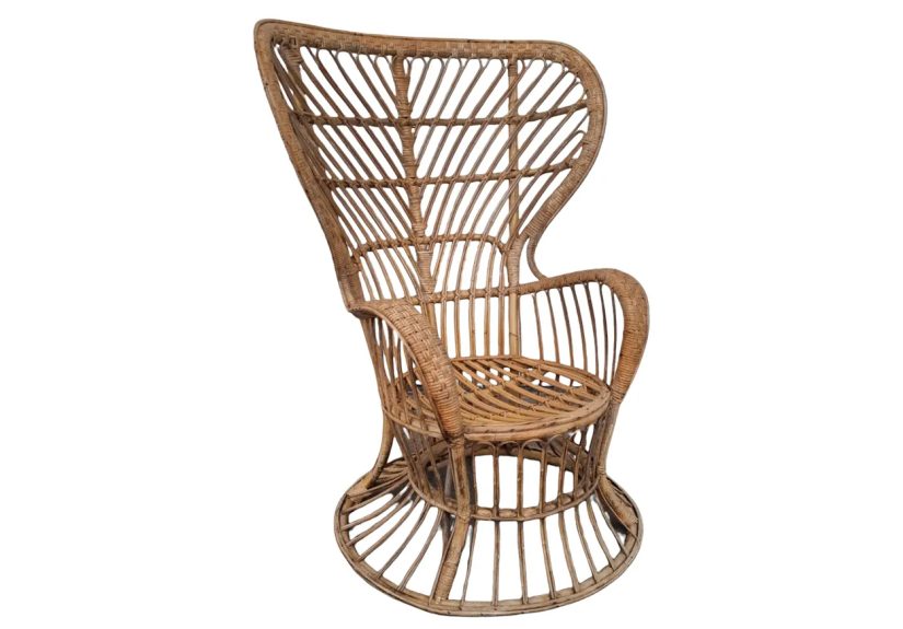 Wicker Armchair by Lip Carminati and Gio Ponti
