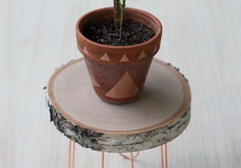 DIY Rustic Modern Plant Stand